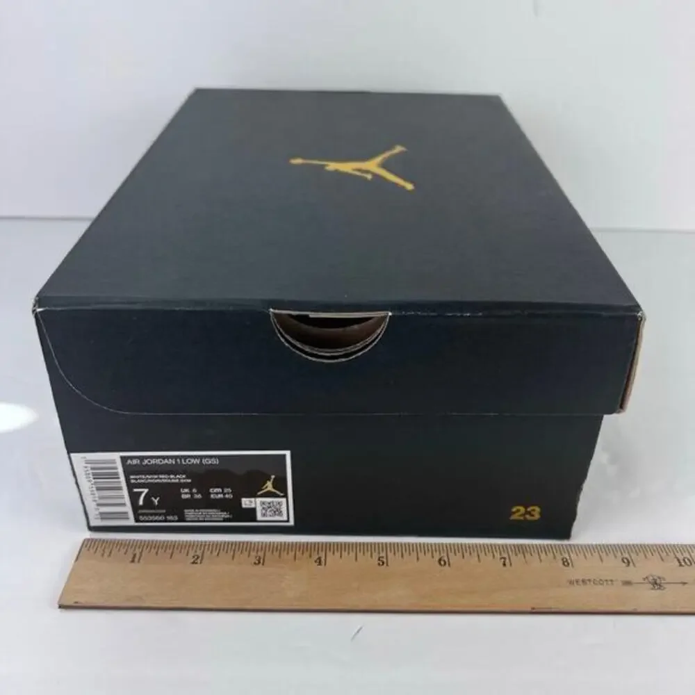 Nike Air Jordan 1 Low GS Retro‎ Youth 7 SHOE BOX ONLY 553560-163